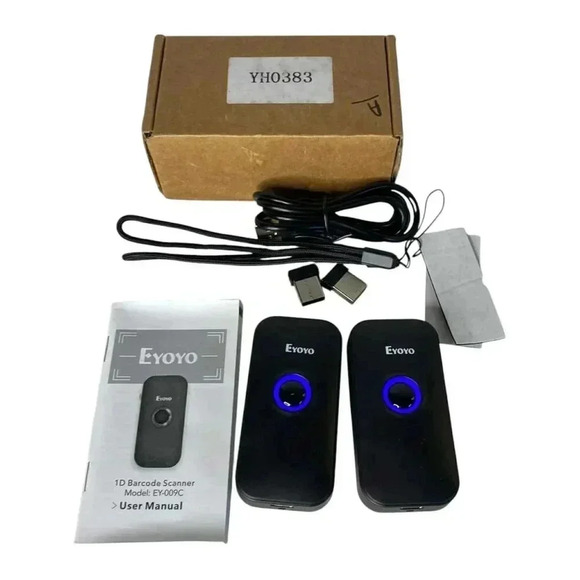 Eyoyo EY-009C 1D Wireless Bluetooth USB Barcode Scanner Set for Phone Tablet PC - Picture 1 of 6